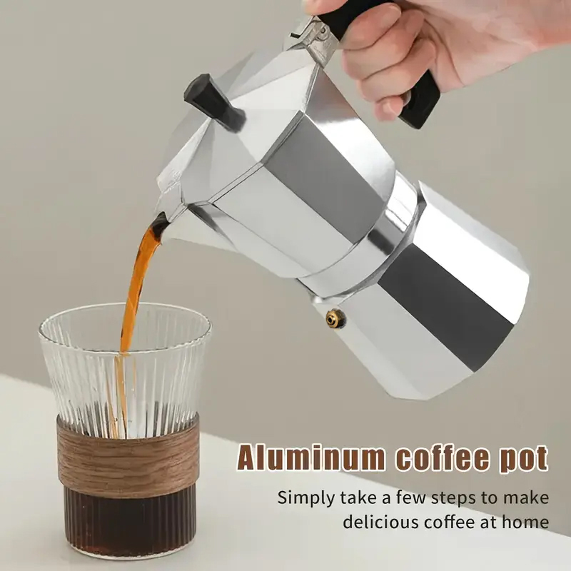 Coffee Vending Equipment - Klasyczny aluminiowy ekspres do kawy moka