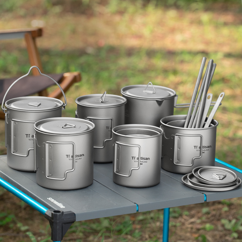 Coffee Equipment Travel Bag - Tiartisan Outdoor Titanium Lekki przenośny kubek