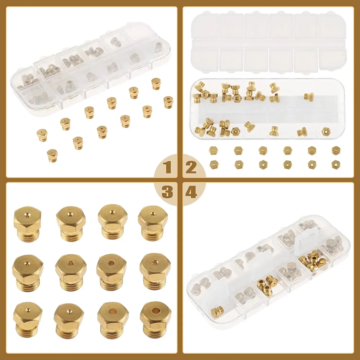Steam Wand Tip - 36 sztuk/1box mosiądzu gaz LP zakres