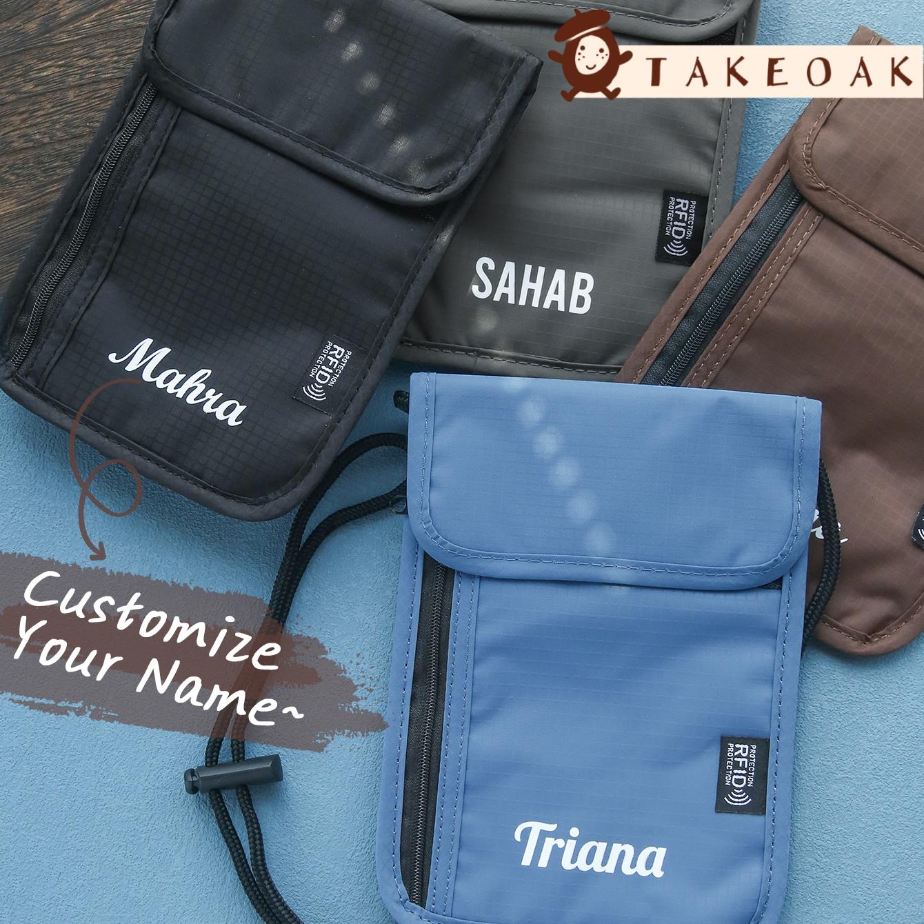 Coffee Equipment Travel Bag - Personalizowana saszetka na szyję z blokadą
